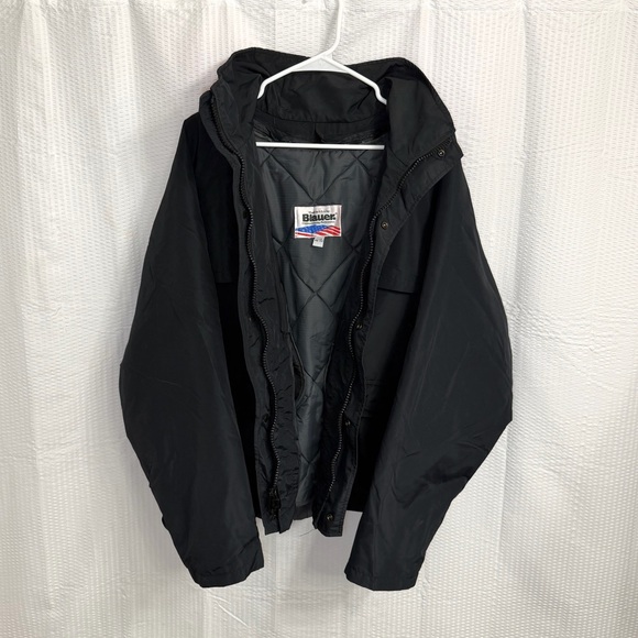 Vintage 70s 80s Blauer Gore-Tex Police Jacket XL Removable Liner & Hood USA Made - Picture 3 of 12